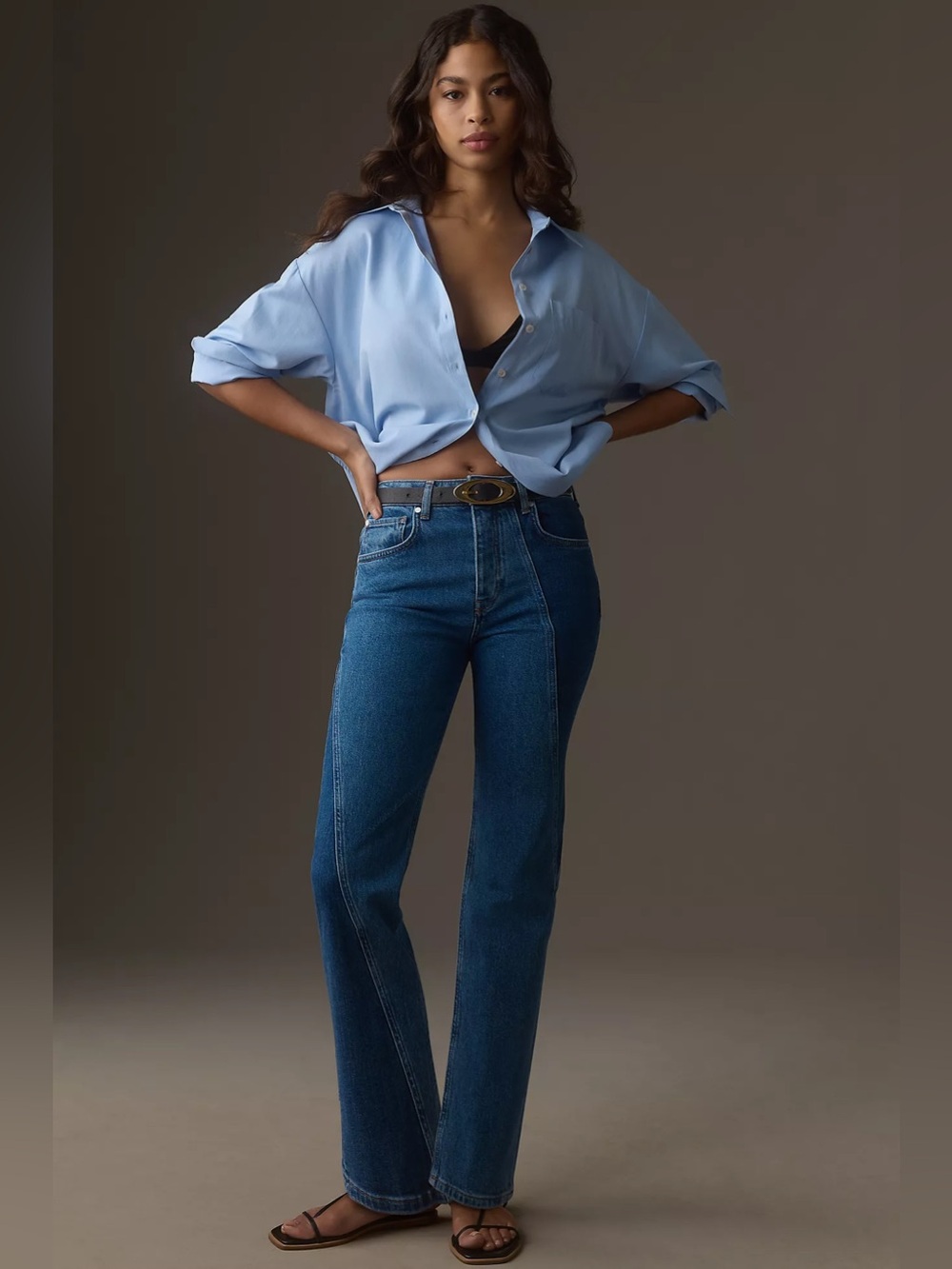 Pilcro Anthropologie Vintage High Rise Straight Leg Jeans Size 31 NWT - Picture 12 of 15